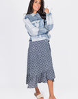 PATCHWORK DENIM JACKET (BLUE) - Top - Yakira Bella