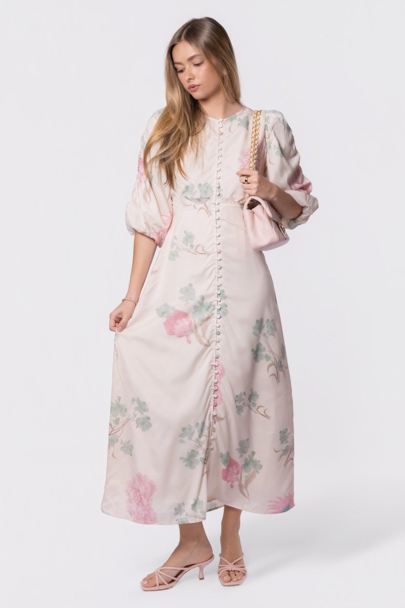 Patricia Dress (Green Pink) M Patricia Dress (Green Pink) M