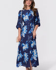Patricia Dress (Navy Pattern) - Dress - Yakira Bella