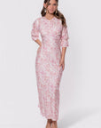 Rebecca Dress (Pink Pattern) - Dress - Yakira Bella