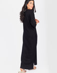 REESE DRESS SHORT SLEEVE 51" (BLACK) - Dress - Yakira Bella