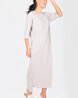 REESE DRESS SHORT SLEEVE 51" (STONE) - Dress - Yakira Bella