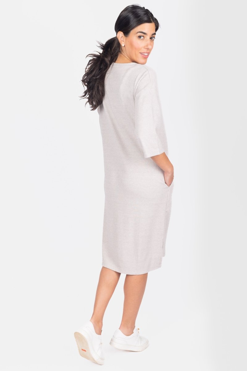 REESE DRESS (STONE) 37" - Dress - Yakira Bella