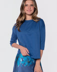 Remi Tee Plain (Blue) - Top - Yakira Bella