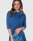 Remi Tee Plain (Blue) - Top - Yakira Bella