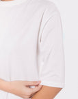 Remi Tee Plain (Powder White) - Top - Yakira Bella
