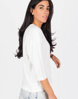 REMI TEE RIBBED (OFF WHITE) - Top - Yakira Bella