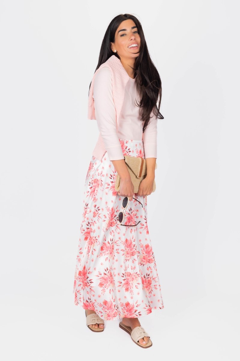 ROMI TEE 3/4 SLEEVE (PINK BLUSH) - Top - Yakira Bella