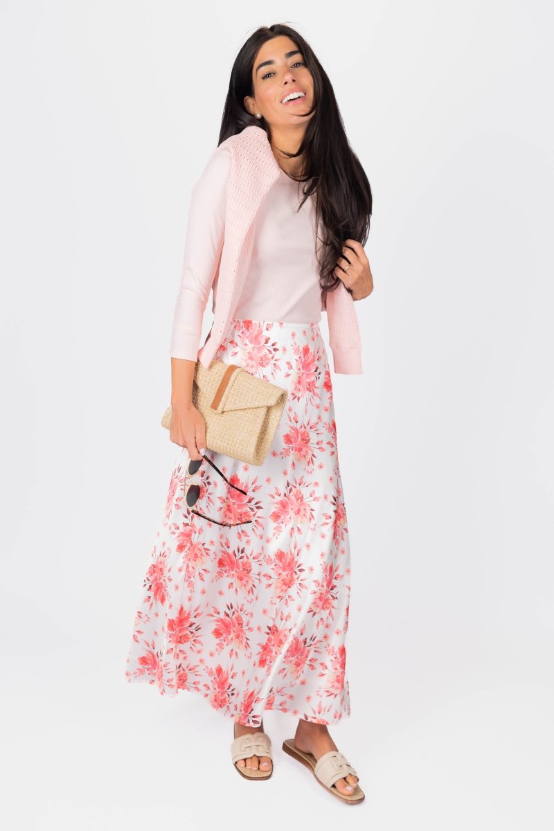 ROMI TEE 3/4 SLEEVE (PINK BLUSH) - Top - Yakira Bella