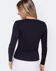 Romi Top Long Sleeve (Black) - Top - Yakira Bella
