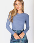 Romi top Long Sleeve (Denim) - Top - Yakira Bella