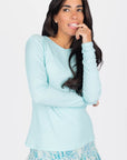 ROMI TOP LONG SLEEVE (LIGHT BLUE) - Top - Yakira Bella