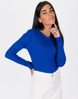 ROMI TOP LONG SLEEVE (ROYAL BLUE) - Top - Yakira Bella
