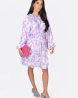 ROSALINA DRESS 36" (BLUE/PINK) - Dress - Yakira Bella