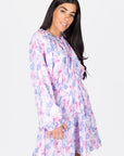 ROSALINA DRESS 36" (BLUE/PINK) - Dress - Yakira Bella