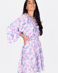 ROSALINA DRESS 36" (BLUE/PINK) - Dress - Yakira Bella