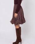 Sandy Skirt 23" (Burgundy Pattern) - Skirt - Yakira Bella