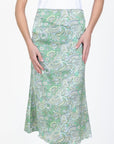 SERENA SKIRT (LIGHT GREEN PATTERN) - Skirt - Yakira Bella