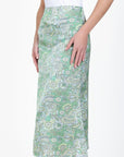 SERENA SKIRT (LIGHT GREEN PATTERN) - Skirt - Yakira Bella