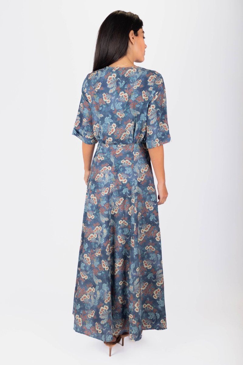Shana Dress (Blue Pattern) - Dress - Yakira Bella