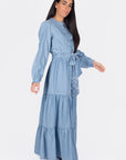 SHEVA DRESS (BLUE) - Dress - Yakira Bella