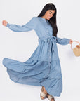 SHEVA DRESS (BLUE) - Dress - Yakira Bella