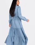 SHEVA DRESS (BLUE) - Dress - Yakira Bella