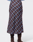 Elenia Skirt (Brown Plaid)