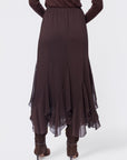 Aimee Skirt (Dark Brown)
