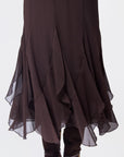 Aimee Skirt (Dark Brown)