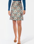 Roselle Skirt (Mint/Brown)