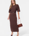 Larisa Dress (Brown)