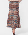 Natalia Skirt (Burgundy Teal)
