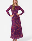 Juliana Dress (Purple Ground)