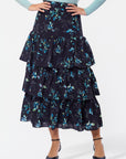 Suri Skirt (Black/Blue)