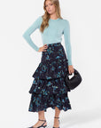 Suri Skirt (Black/Blue)