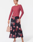 Dakota Skirt (Black Pink)