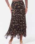 Aimee Skirt (Black Pattern)