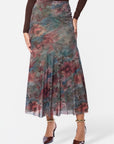 Natalia Skirt (Teal Ground)