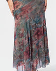 Natalia Skirt (Teal Ground)