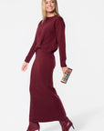 Sari Top (Burgundy)