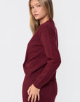 Sari Top (Burgundy)