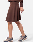 Mina Swing Skirt 23" (Dark Brown)