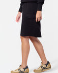Mina Cargo Skirt 23" (Black)
