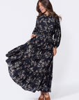 Leslie Dress (Black Ground)