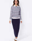Tamara Top (Grey Navy)
