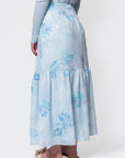 Siena Skirt (Aqua Blue Flower) - Skirt - Yakira Bella