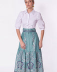 Siena Skirt (Blue Pattern) - Skirt - Yakira Bella