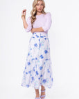 Siena Skirt (Purple Flower) - Skirt - Yakira Bella