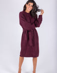 SIMONE DRESS 38" (BURGUNDY) - Dress - Yakira Bella